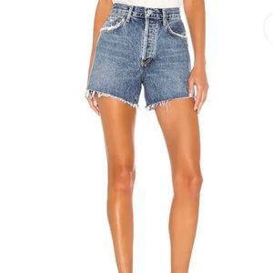 Agolde Reese High Rise Denim Jeans Cutoffs Button Fly 100% Organic Cotton Sz 30